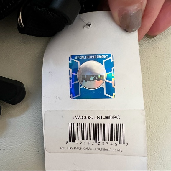 Linkswalker LSU Camo Grey Mini Day Pack NWT B#25 - Picture 8 of 12